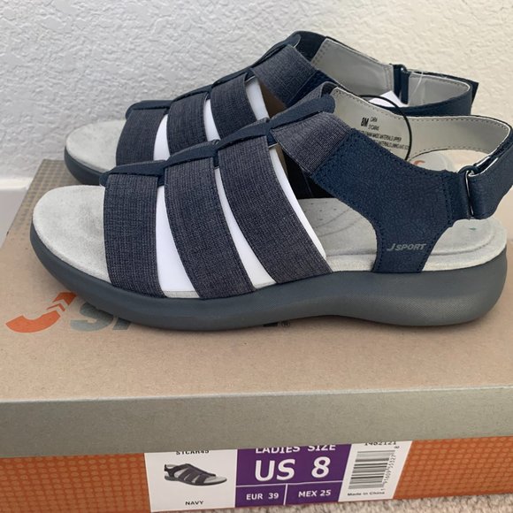 New JSport Women's Cara Lightweight Strappy Sandals - Picture 1 of 6